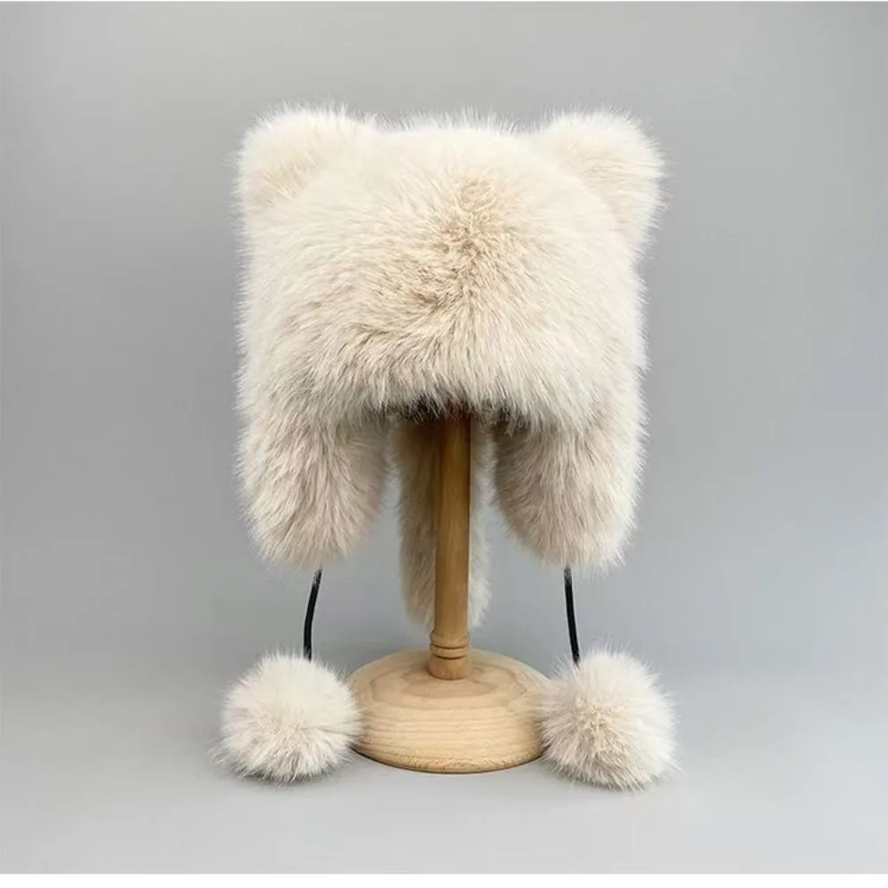 New Thickened Winter Hats for Women Keep Warm Windproof Furry Trapper Hat with Cute Tail Ear Protectors Bomber Hat Winter
New Thickened Winter Hats for Women Keep Warm Windproof Furry Trapper Hat with Cute Tail Ear Protectors Bomber Hat Winter