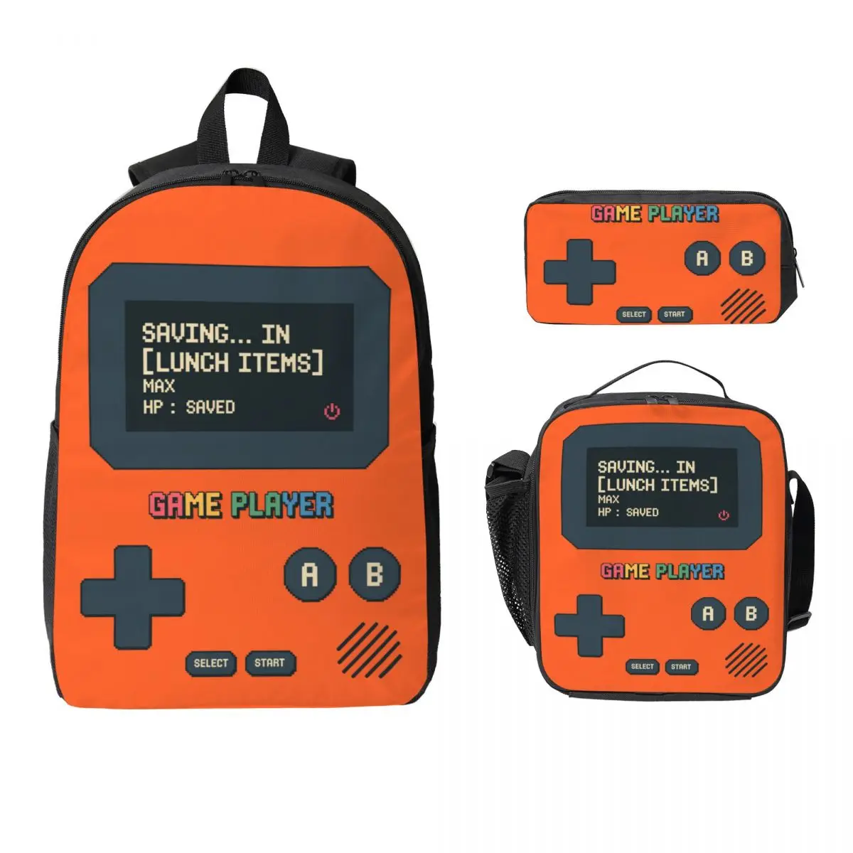 3Pcs Video Game Console Gamer Prints School bags Set for Girls Boys Pen Bags Backpack Sets with Lunch Box For School Knapsack
3Pcs Video Game Console Gamer Prints School bags Set for Girls Boys Pen Bags Backpack Sets with Lunch Box For School Knapsack