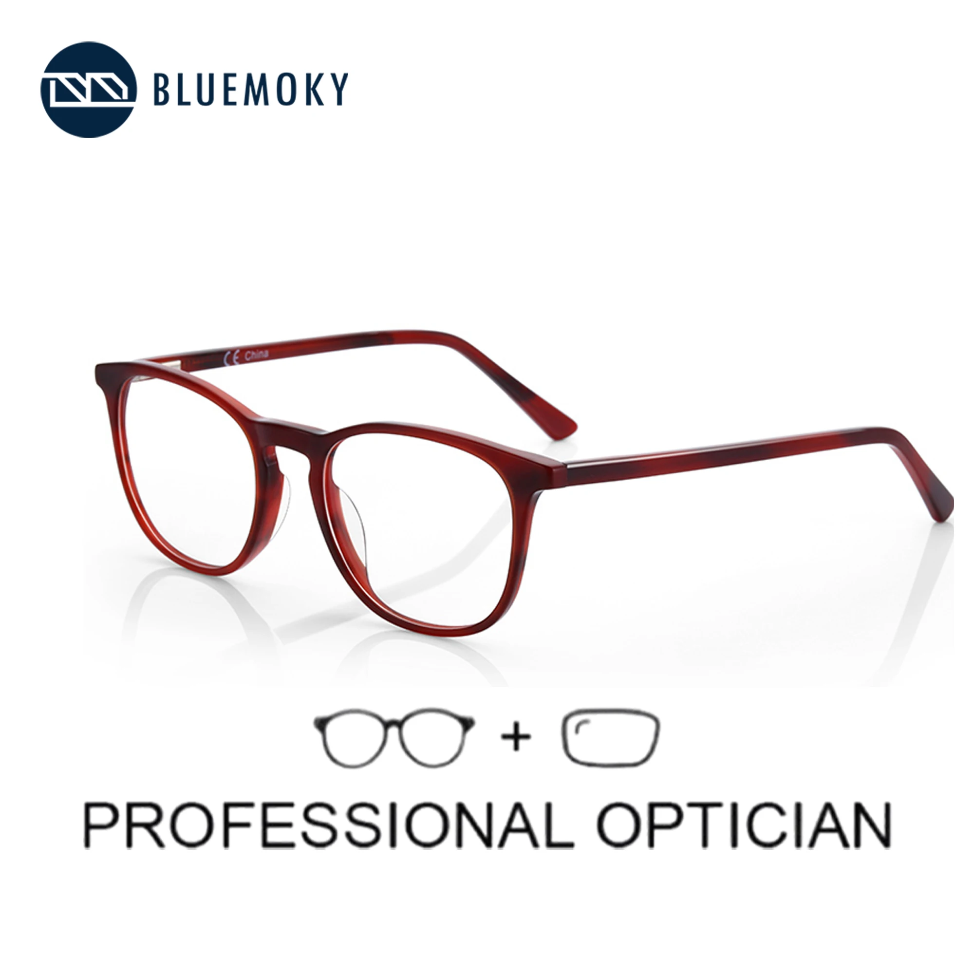 BLUEMOKY Handmade Acetate Prescription Glasses For Men Square Anti Blue Light Myopia/Hyperopia Optical Eyeglasses
BLUEMOKY Handmade Acetate Prescription Glasses For Men Square Anti Blue Light Myopia/Hyperopia Optical Eyeglasses
