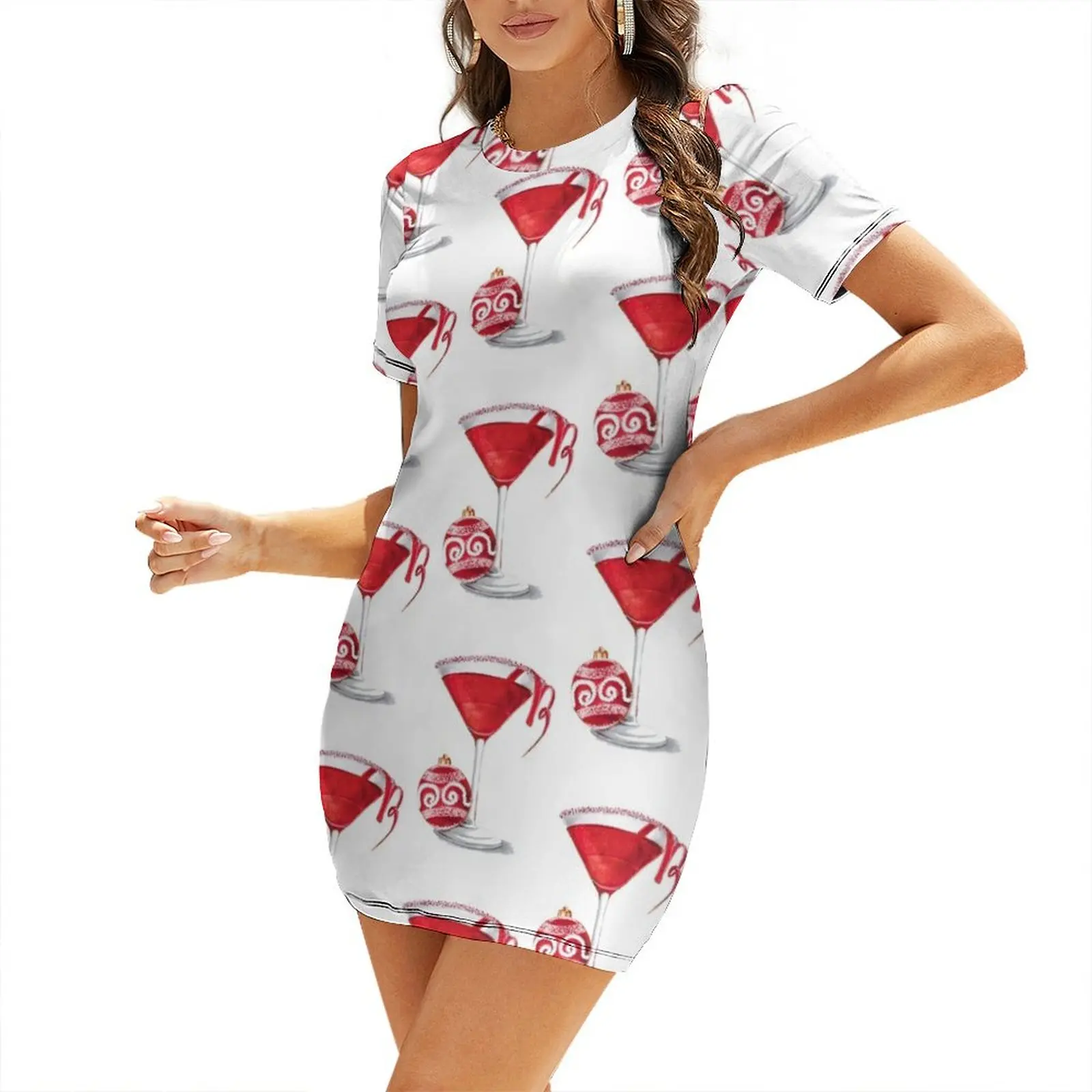 Christmas Martini Short Sleeved Dress dress summer elegant and pretty women's dresses dress women summer
Christmas Martini Short Sleeved Dress dress summer elegant and pretty women's dresses dress women summer