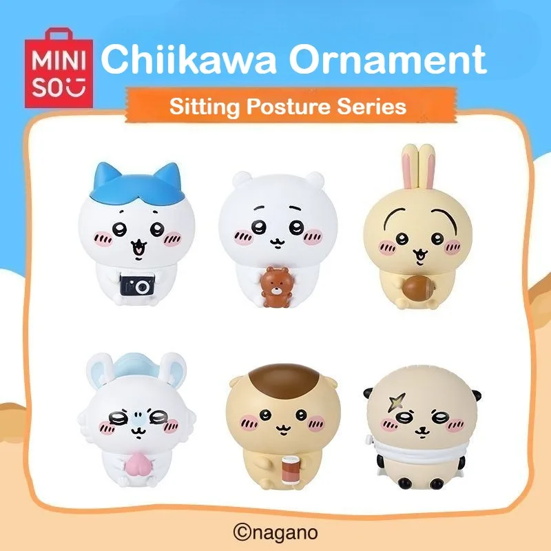 MINISO Chiikawa Figurine Ornament Usagi Cartoon Cute 3D Character Sit in Rows Series Desktop Car Ornament Birthday Creative Gift
MINISO Chiikawa Figurine Ornament Usagi Cartoon Cute 3D Character Sit in Rows Series Desktop Car Ornament Birthday Creative Gift