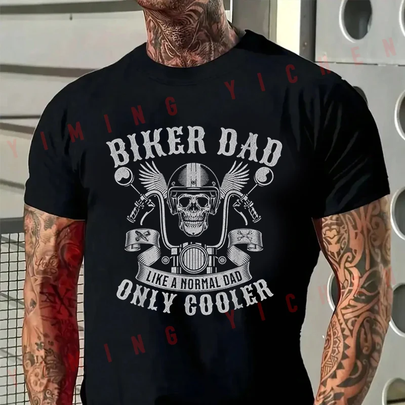 Biker Dad Graphic Men T-Shirt Moto Cotton Summer O-neck Short Sleeve Fashion Hip Hop Tee
Biker Dad Graphic Men T-Shirt Moto Cotton Summer O-neck Short Sleeve Fashion Hip Hop Tee