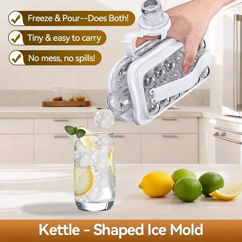 Portable Ice-Making Mold Pitcher Transparent Silicone Ice Cube Mold 2-In-1 Foldable Lce Making Water Bottle Tool Ice Tray
Portable Ice-Making Mold Pitcher Transparent Silicone Ice Cube Mold 2-In-1 Foldable Lce Making Water Bottle Tool Ice Tray