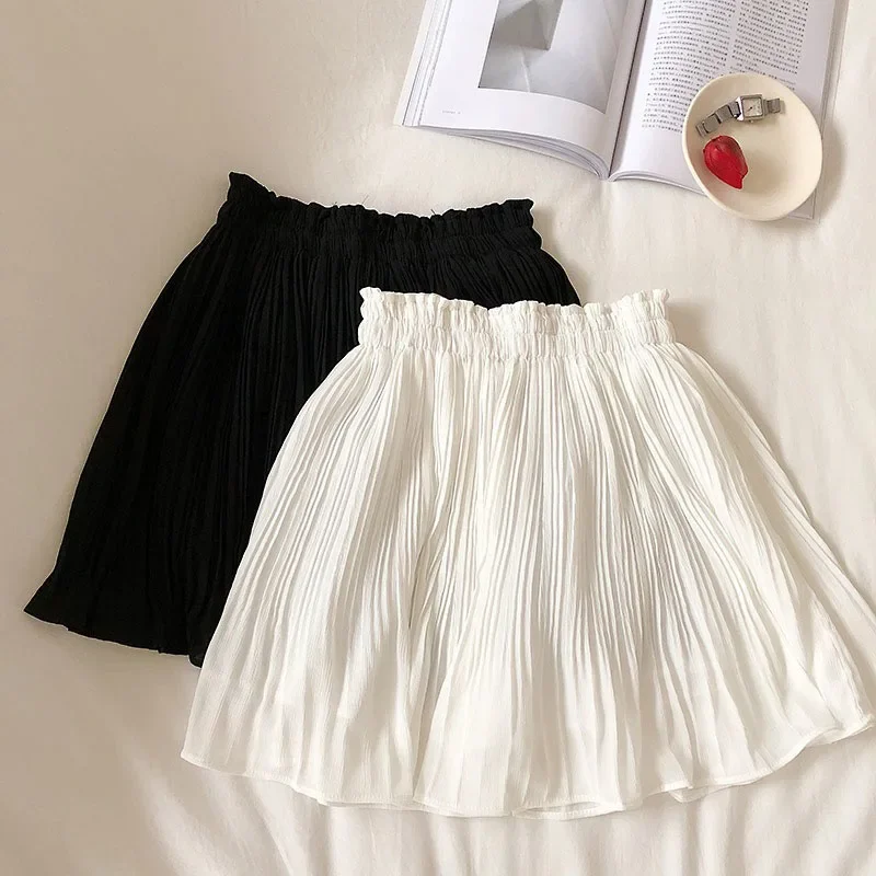 Small fresh pure color chiffon short skirt 2024 spring and summer new high-waisted slimming pleated anti-slip skirt
Small fresh pure color chiffon short skirt 2024 spring and summer new high-waisted slimming pleated anti-slip skirt