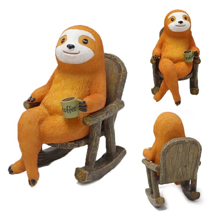 New Design Drinking Coffee Garden Sloth Statue Decoration Sloth Garden Statue Figurine Ornament for Indoor Outdoor
New Design Drinking Coffee Garden Sloth Statue Decoration Sloth Garden Statue Figurine Ornament for Indoor Outdoor