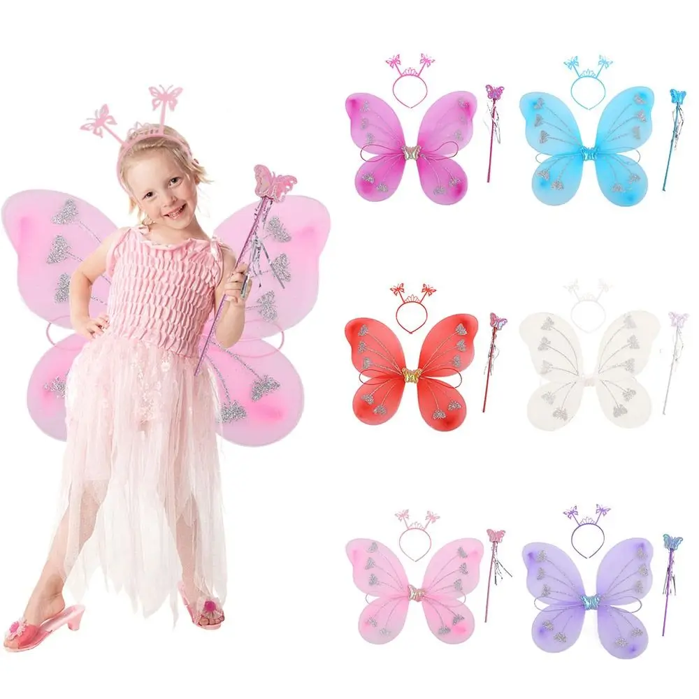 3Pcs/Set Cute Costume Kids Headband Wings Party Props Dressing Up Glitter with Fairy Wand Fairy Wing Girls
3Pcs/Set Cute Costume Kids Headband Wings Party Props Dressing Up Glitter with Fairy Wand Fairy Wing Girls