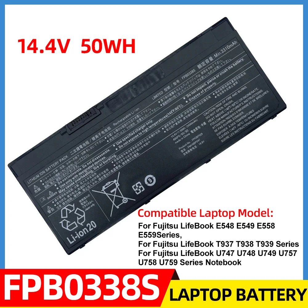 New FPB0338S Laptop Battery for Fujitsu LifeBook U747 U748 U757 U758 T937 T938 E548 E558 FPCBP529 FMVNBP247 NBP248
New FPB0338S Laptop Battery for Fujitsu LifeBook U747 U748 U757 U758 T937 T938 E548 E558 FPCBP529 FMVNBP247 NBP248
