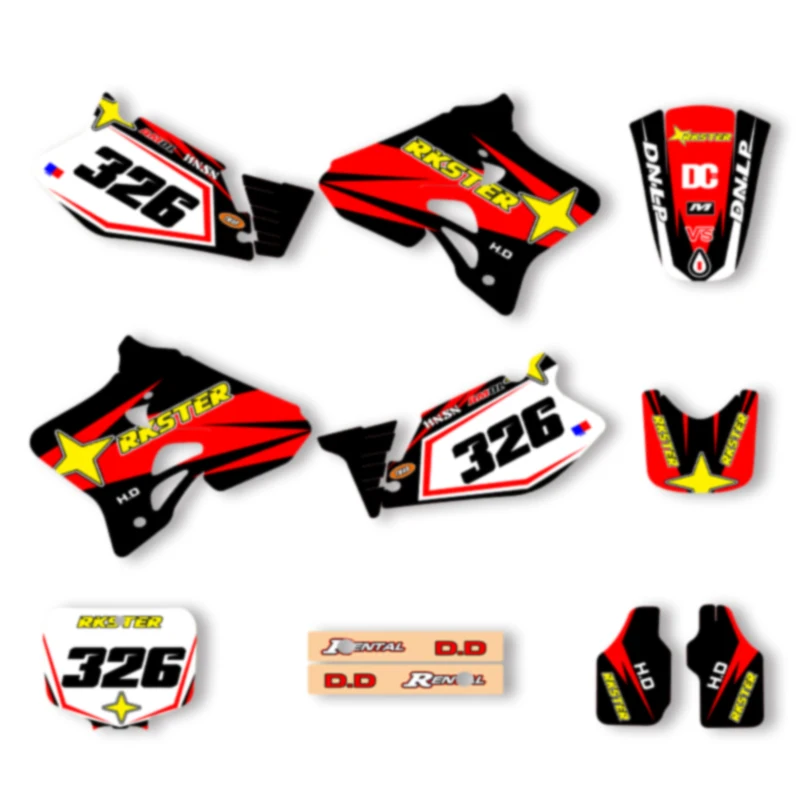 DSMTECH Motorcycle Graphics Fairing Stickers Customize For Honda CR125 CR 125 1995-1997 CR250 CR 250 95-96 003
DSMTECH Motorcycle Graphics Fairing Stickers Customize For Honda CR125 CR 125 1995-1997 CR250 CR 250 95-96 003