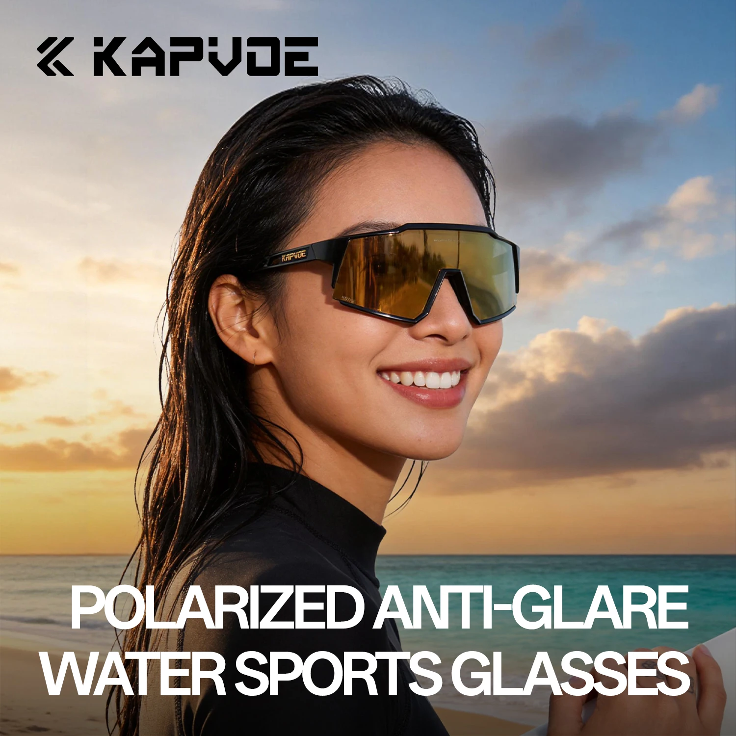 KAPVOE UV400 Anti-glare Polarized Water Sports Sunglasses for Women Professional Use in Surfing Boating Fishing Rafting Kayaking
KAPVOE UV400 Anti-glare Polarized Water Sports Sunglasses for Women Professional Use in Surfing Boating Fishing Rafting Kayaking
