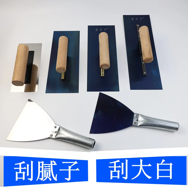 Скребок большой бело-синий стальной шпатель, шпатель, шпатель из нержавеющей стали, шпатель, отделка и штукатурка
Скребок большой бело-синий стальной шпатель, шпатель, шпатель из нержавеющей стали, шпатель, отделка и штукатурка