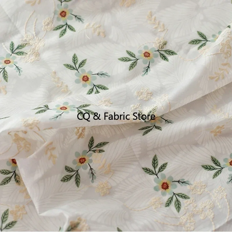 Изысканная жаккардовая хлопчатобумажная ткань с цветочным принтом в японском и корейском стиле для одежды «сделай сам» и домашнего текстиля Au Mètre 
Изысканная жаккардовая хлопчатобумажная ткань с цветочным принтом в японском и корейском стиле для одежды «сделай сам» и домашнего текстиля Au Mètre