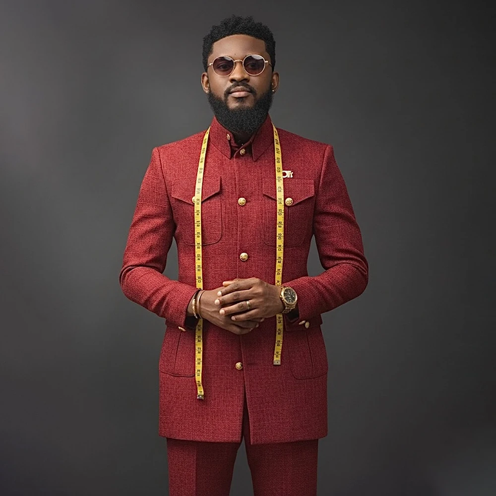 Elegant Men's 2 Piece Suits Chic Single Breasted Stand Lapel Slim Fit 2 Piece Jacket Pants Sets Fashion Male Clothing
Elegant Men's 2 Piece Suits Chic Single Breasted Stand Lapel Slim Fit 2 Piece Jacket Pants Sets Fashion Male Clothing