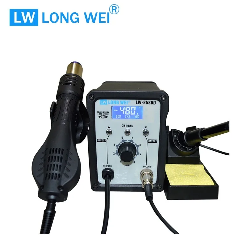 Longwei LW8586D Smd наладочная станция/горячий воздух/паяльник Smd наладочная станция с цифровым дисплеем
Longwei LW8586D Smd наладочная станция/горячий воздух/паяльник Smd наладочная станция с цифровым дисплеем