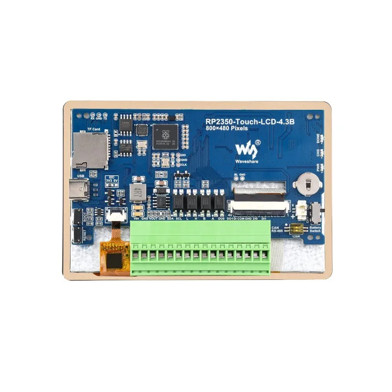 Плата разработки Waveshare RP2350-Touch-LCD-4.3B с емкостным сенсорным дисплеем 4,3 дюйма, 800 × 480, 65K цветов, поддержка
Плата разработки Waveshare RP2350-Touch-LCD-4.3B с емкостным сенсорным дисплеем 4,3 дюйма, 800 × 480, 65K цветов, поддержка
