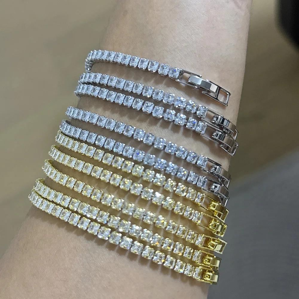 Wholesale Fashion Geometric Tennis Bracelet Women Silver Gold Plated Cubic Zirconia Diamond Jewelry Luxury Wedding Party Gift
Wholesale Fashion Geometric Tennis Bracelet Women Silver Gold Plated Cubic Zirconia Diamond Jewelry Luxury Wedding Party Gift
