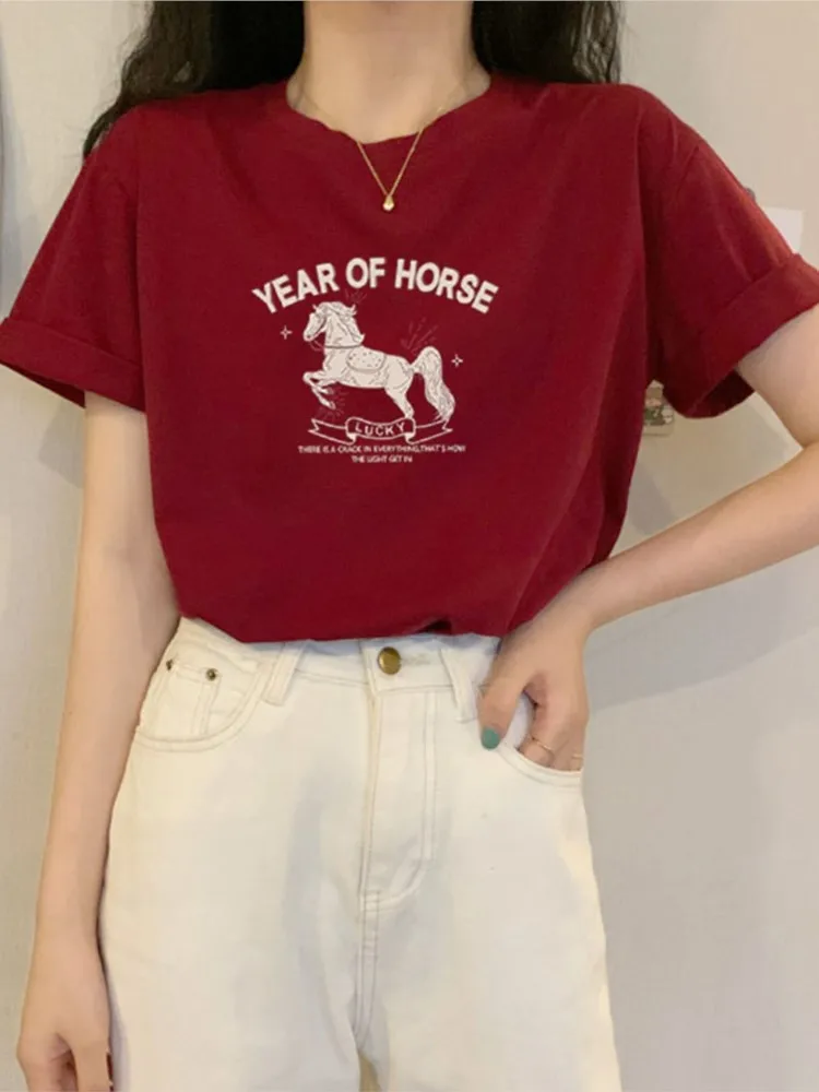 2026 Summer Women's Clothing T Shirt Tees Casual Short Sleeve Tops Blusas Blouse For Woman Simple Style All-match Printed Loose
2026 Summer Women's Clothing T Shirt Tees Casual Short Sleeve Tops Blusas Blouse For Woman Simple Style All-match Printed Loose