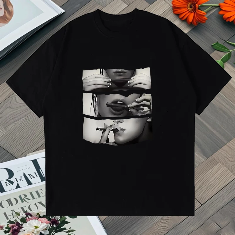 Summer short sleeve T-shirts artistic portrait print round neck Men Women 100% Cotton Oversized t-shirt Unisex harajuku clothing
Summer short sleeve T-shirts artistic portrait print round neck Men Women 100% Cotton Oversized t-shirt Unisex harajuku clothing