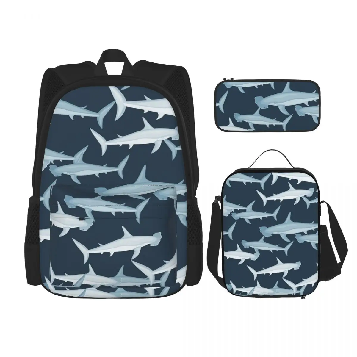 Shark Frenzy Animal Backpacks Kids Bookbag School Bags Rucksack Lunch Bag Pen Bag Three-Piece Set
Shark Frenzy Animal Backpacks Kids Bookbag School Bags Rucksack Lunch Bag Pen Bag Three-Piece Set