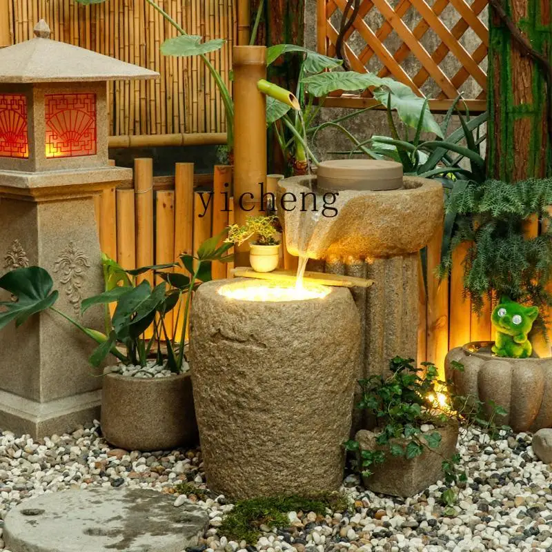 TWR pastoral sandstone landscape courtyard fish pond flowing water ornament decorative crafts
TWR pastoral sandstone landscape courtyard fish pond flowing water ornament decorative crafts