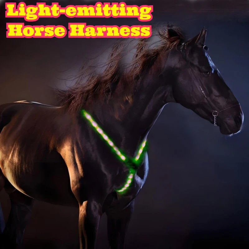 LED Light Up Horse Breastplate LED Flash Horse Chest Strap Equestrian Sports Equipment Horse Tack Gear Night Visibility Safety
LED Light Up Horse Breastplate LED Flash Horse Chest Strap Equestrian Sports Equipment Horse Tack Gear Night Visibility Safety