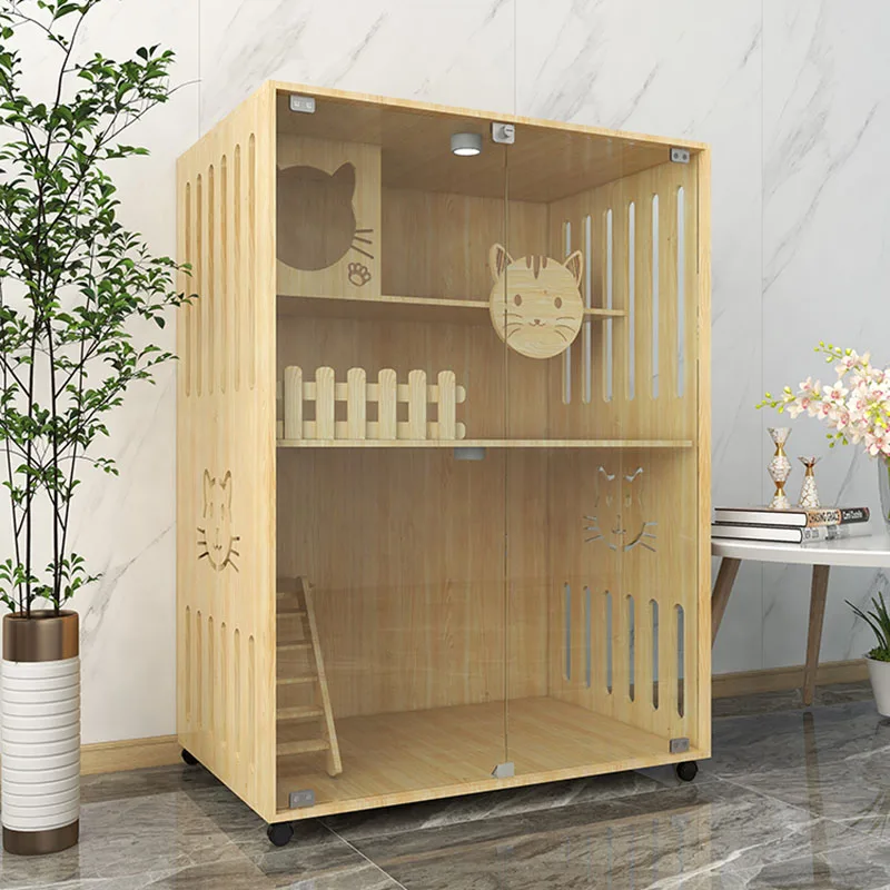 Solid Wood KattenKabinet Advanced Villa Ventilate Ample Space Living Room Movement Cat Toilet Home Gato Crash Pet Product LVBK
Solid Wood KattenKabinet Advanced Villa Ventilate Ample Space Living Room Movement Cat Toilet Home Gato Crash Pet Product LVBK