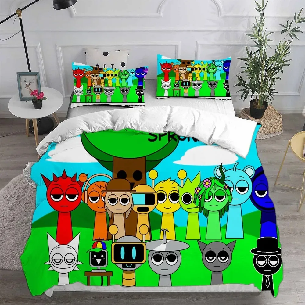 New 3d Print Game Sprunki Bedding Sets Bed Cover Comforter Duvet Cover Pillow Case 2-3 Pieces Sets Kids Adult Bedroom Decoration
New 3d Print Game Sprunki Bedding Sets Bed Cover Comforter Duvet Cover Pillow Case 2-3 Pieces Sets Kids Adult Bedroom Decoration