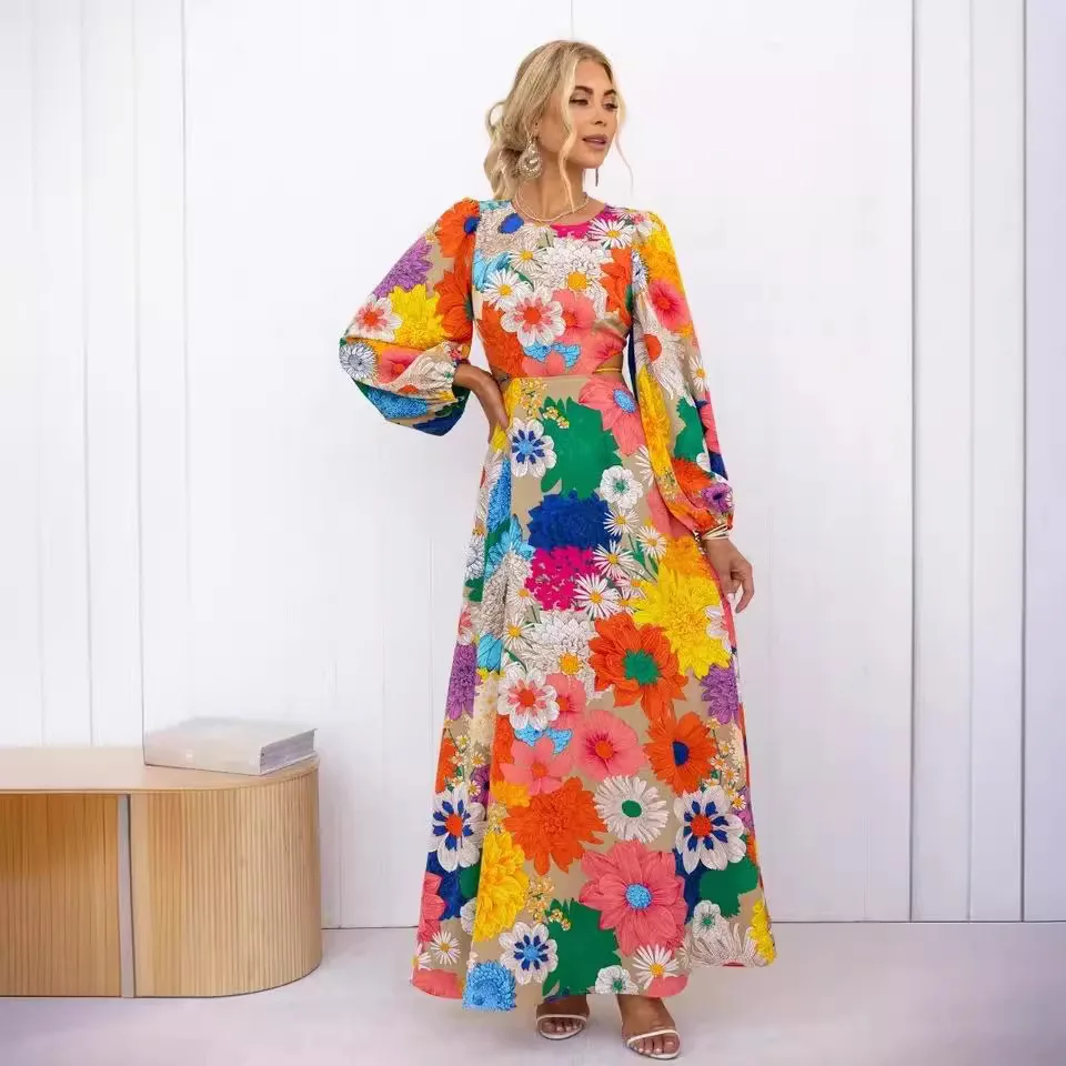 25 Years Autumn Winter New Fashion Printed Round Neck Lantern Sleeve Long Waist Dress-23132 Wedding Dress Prom Sexy Bandage
25 Years Autumn Winter New Fashion Printed Round Neck Lantern Sleeve Long Waist Dress-23132 Wedding Dress Prom Sexy Bandage