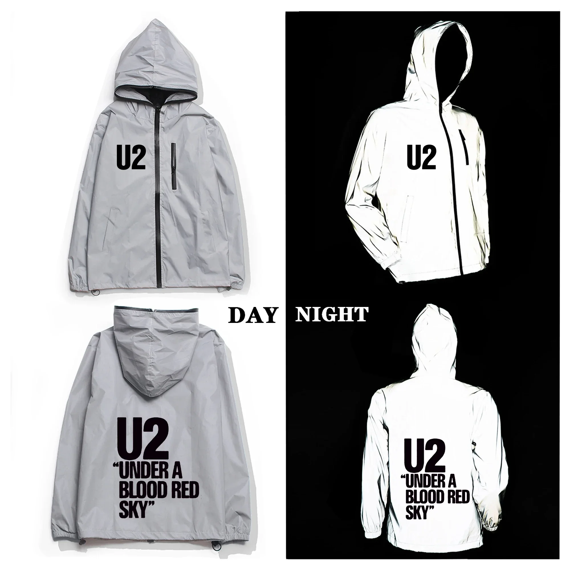 U2 Rock Band Reflective Jacket Mens Womens Coat Hooded Windbreaker Run Pocket Jackets Cycling Hiking Zipper Custom Hoodie
U2 Rock Band Reflective Jacket Mens Womens Coat Hooded Windbreaker Run Pocket Jackets Cycling Hiking Zipper Custom Hoodie