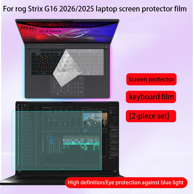 For Asus ROG Strix G16 2026 2025 Computer Screen Protector 16 Inch G615L/G615J Keyboard Film Laptop Anti-Reflective G614P/G614J
For Asus ROG Strix G16 2026 2025 Computer Screen Protector 16 Inch G615L/G615J Keyboard Film Laptop Anti-Reflective G614P/G614J