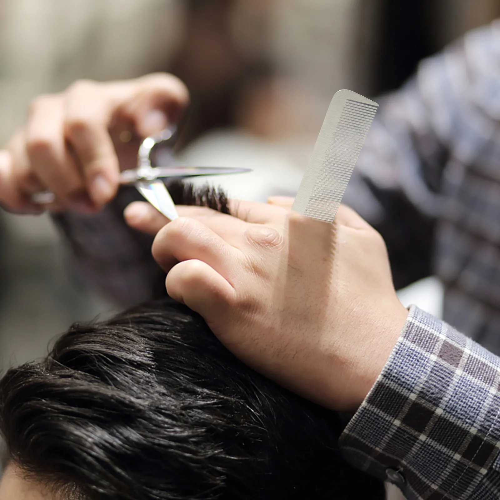 2Pcs Hair Cutting Comb for Men Women Premium Stainless Steel Shearing Tool Lightweight Non-Slip Handle Home Barber Kit
2Pcs Hair Cutting Comb for Men Women Premium Stainless Steel Shearing Tool Lightweight Non-Slip Handle Home Barber Kit