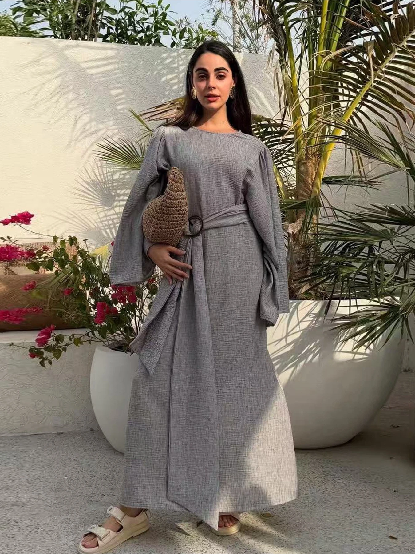 Dubai Women Dress Eid Abaya Muslim Jalabiya Ramadan Belt Lace-up Vestidos Largos Islam Party Dresses Arab Long Robe Morocco 2026
Dubai Women Dress Eid Abaya Muslim Jalabiya Ramadan Belt Lace-up Vestidos Largos Islam Party Dresses Arab Long Robe Morocco 2026