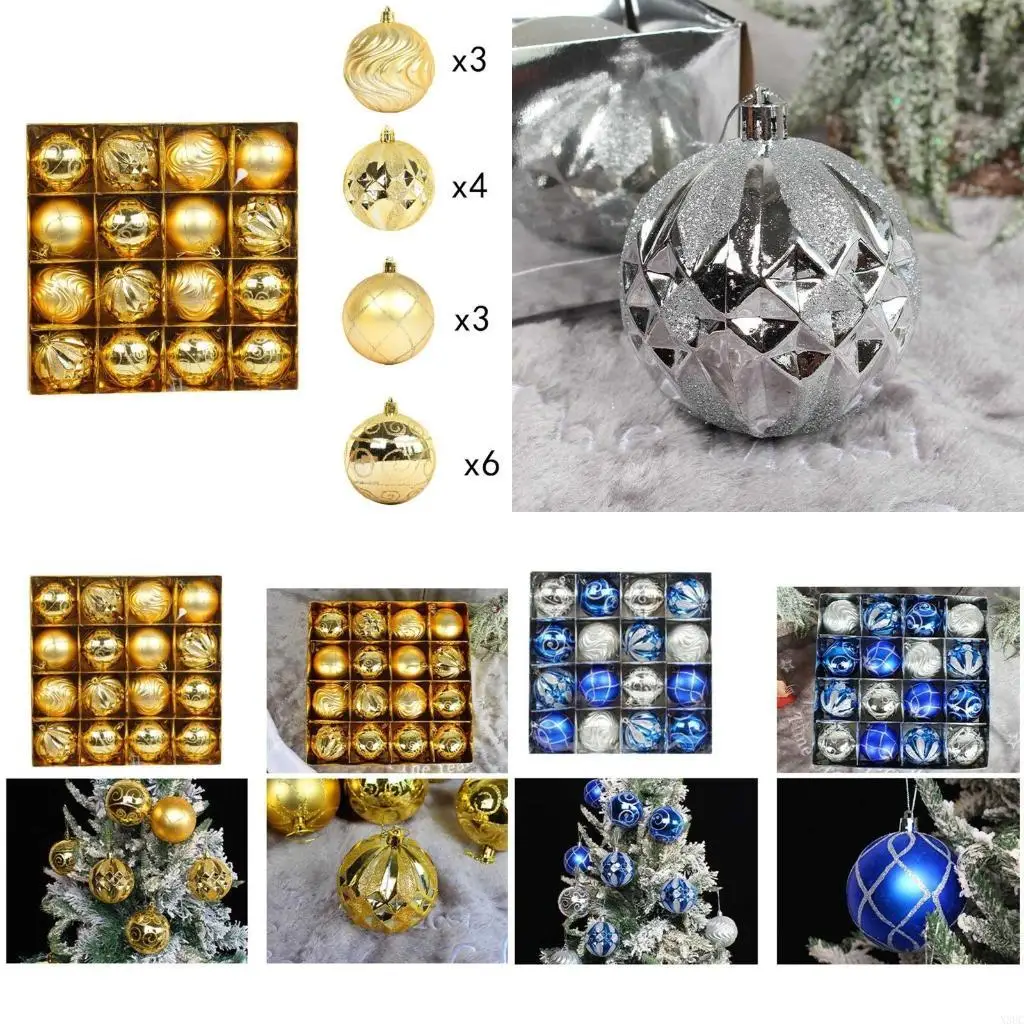 Christmas Ball Ornaments, 16Pcs Mini Christmas Tree Ornaments Glitter Colored X3UC
Christmas Ball Ornaments, 16Pcs Mini Christmas Tree Ornaments Glitter Colored X3UC