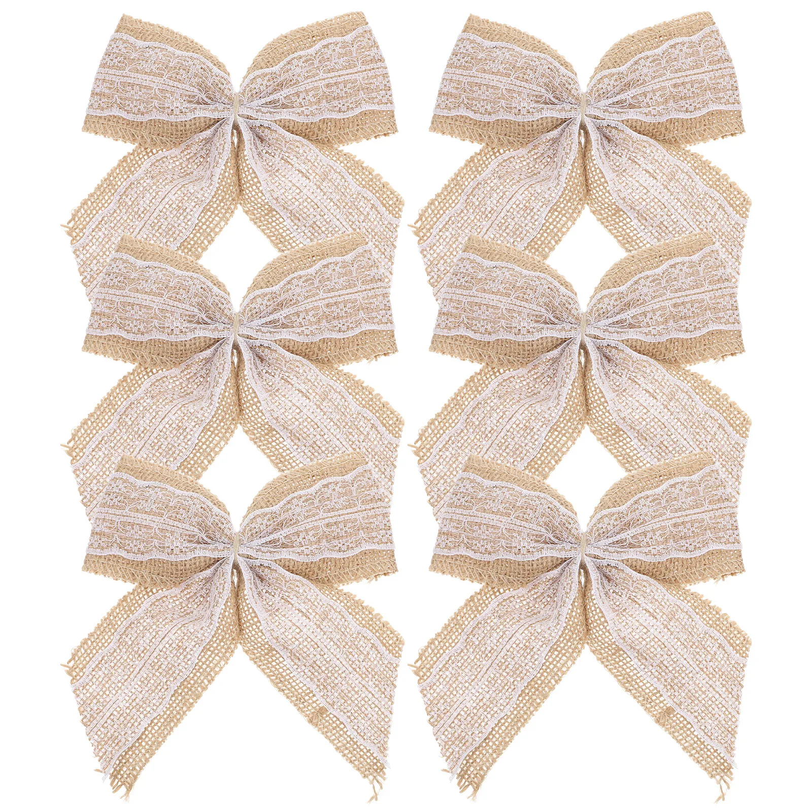 6Pcs Butterfly Decoration DIY Burlap Lace Bows for Present Wrapping Large Rustic Bowknots Craft Party Decor Present Wrapping Bow
6Pcs Butterfly Decoration DIY Burlap Lace Bows for Present Wrapping Large Rustic Bowknots Craft Party Decor Present Wrapping Bow