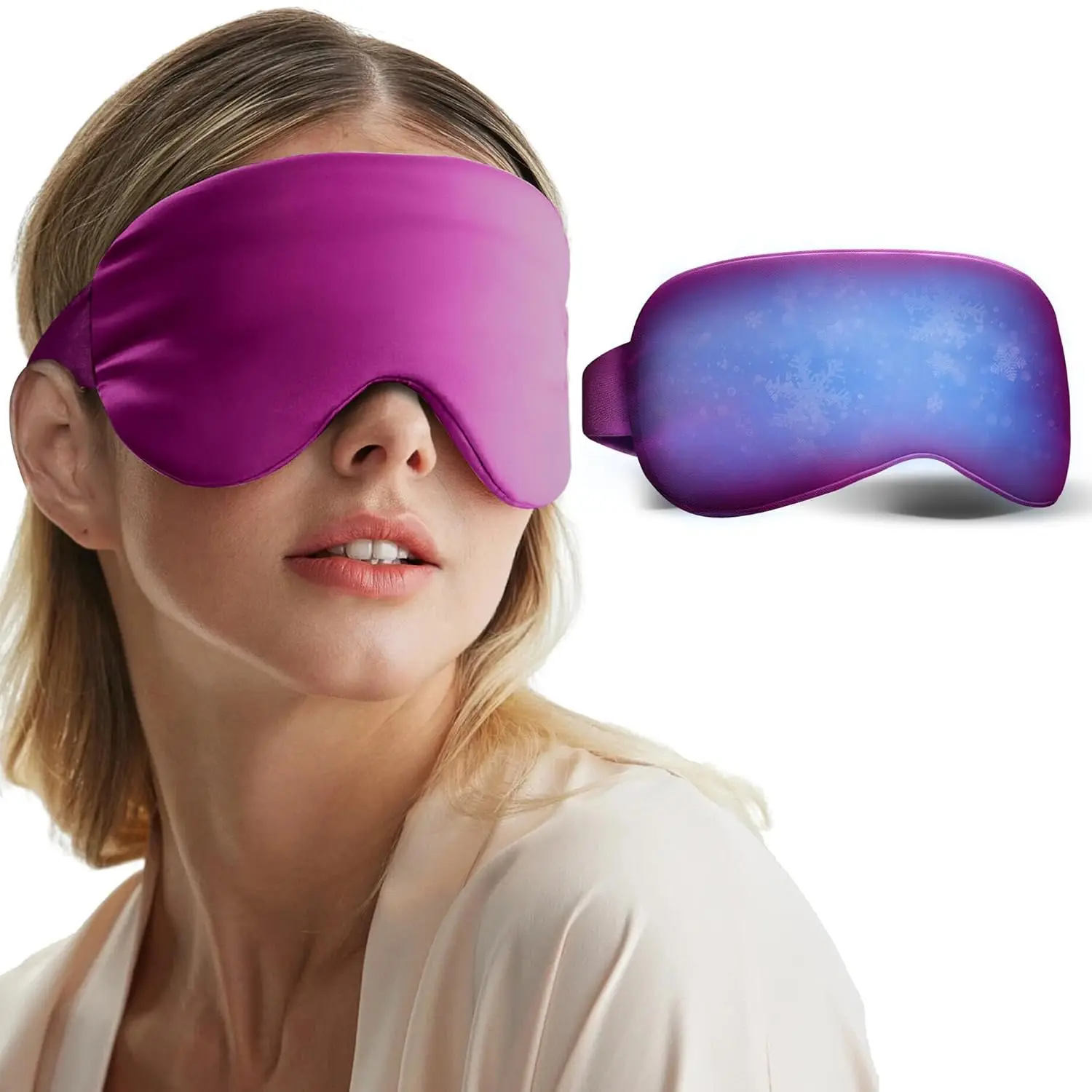 Cooling Eye Mask for Puffy Eyes, Migraine Headache Relief, Reusable Gel Ice Pack for Dark Circles, Weighted Sleep Mask for Women
Cooling Eye Mask for Puffy Eyes, Migraine Headache Relief, Reusable Gel Ice Pack for Dark Circles, Weighted Sleep Mask for Women