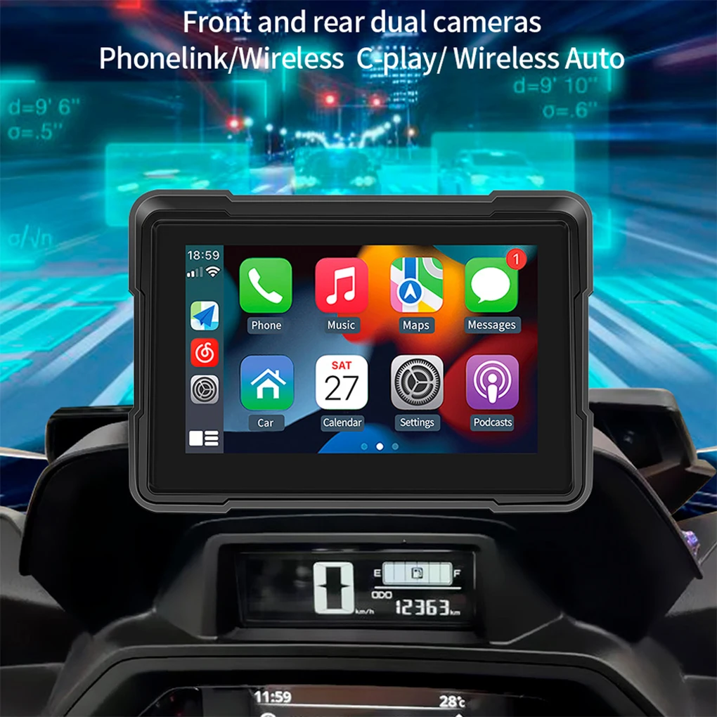 Навигатор для мотоцикла IPX7 водонепроницаемый беспроводной Carplay экран дисплея портативный беспроводной монитор для мотоцикла Android
Навигатор для мотоцикла IPX7 водонепроницаемый беспроводной Carplay экран дисплея портативный беспроводной монитор для мотоцикла Android