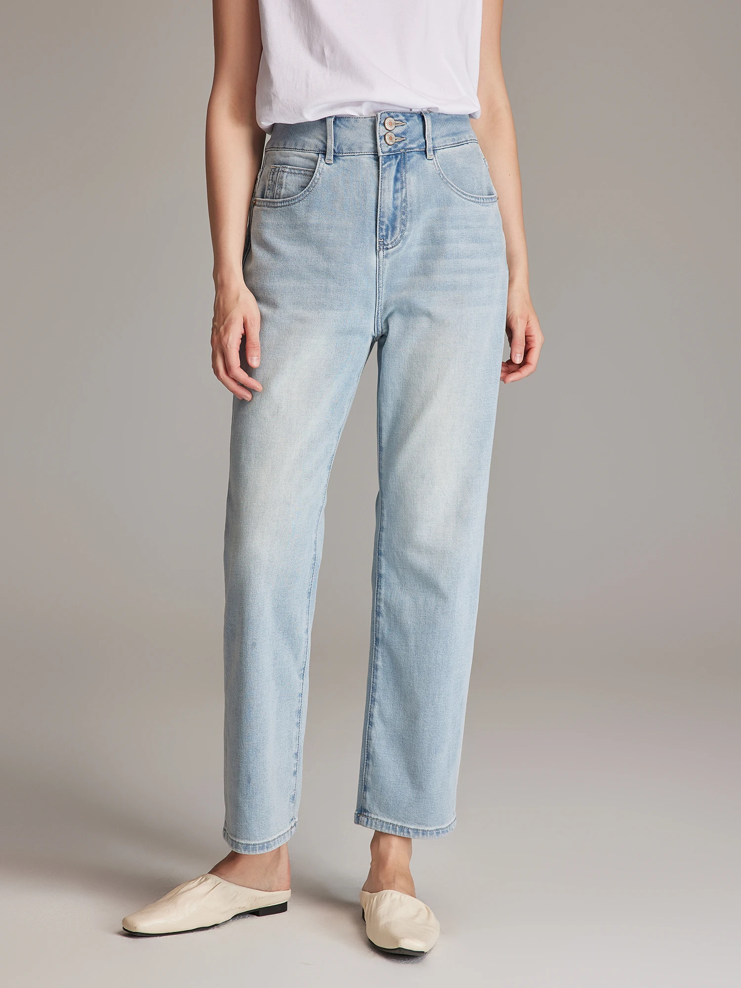 High Elasticity Straight Leg Jeans Comfortable Acetate Cotton Casual Pants Long Trousers for Women Island Country Style
High Elasticity Straight Leg Jeans Comfortable Acetate Cotton Casual Pants Long Trousers for Women Island Country Style