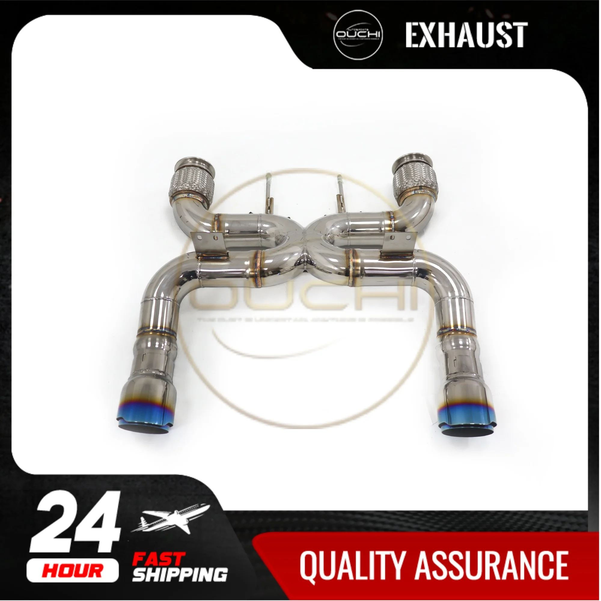OUCHI Factory direct sales Exhaust System Stainless Steel Performance Catback for McLaren 720S Without Valve Version
OUCHI Factory direct sales Exhaust System Stainless Steel Performance Catback for McLaren 720S Without Valve Version