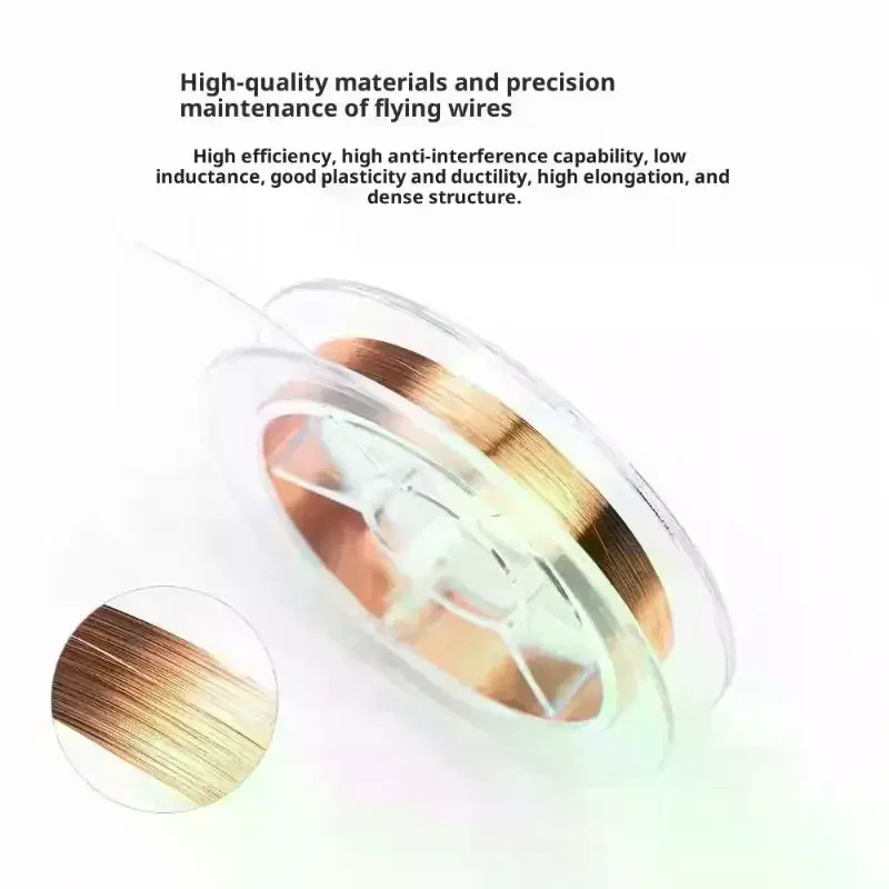 1 шт. неизолированная перемычка для ремонта печатной платы телефона 0,04 мм x 100 м, супертонкая медная проволока для ремонта сварки печатных плат материнской платы
1 шт. неизолированная перемычка для ремонта печатной платы телефона 0,04 мм x 100 м, супертонкая медная проволока для ремонта сварки печатных плат материнской платы