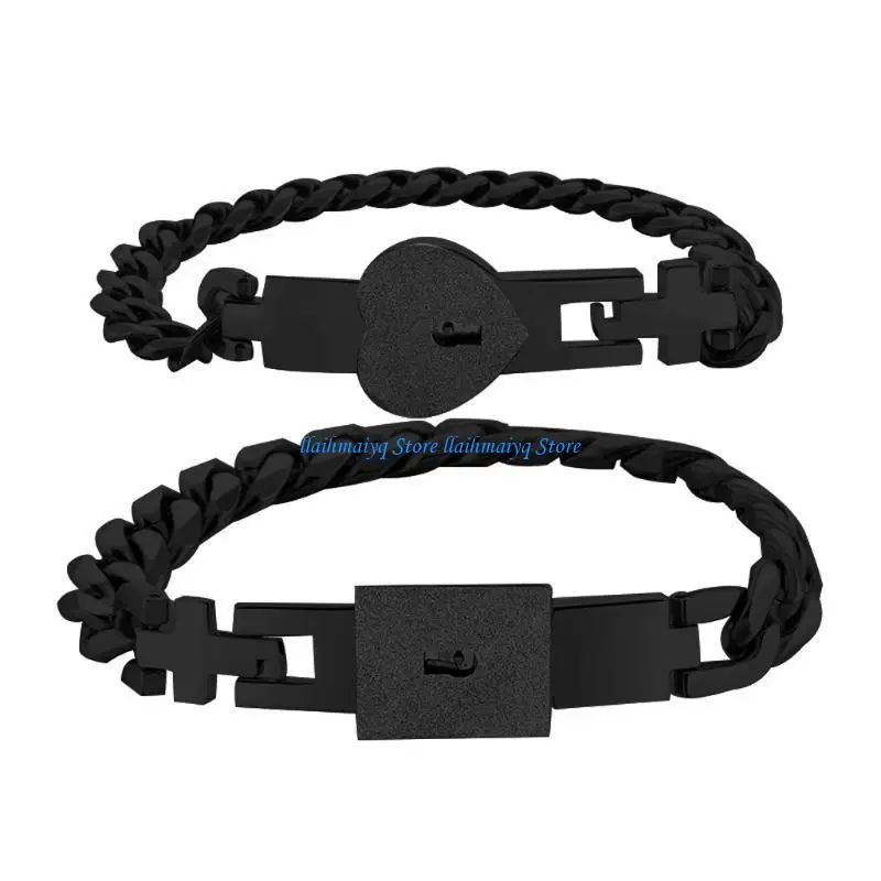 573B 2 Pieces/Set Matching Bracelets Gift for Couples Lover Heart Lock for Key Bracel
573B 2 Pieces/Set Matching Bracelets Gift for Couples Lover Heart Lock for Key Bracel