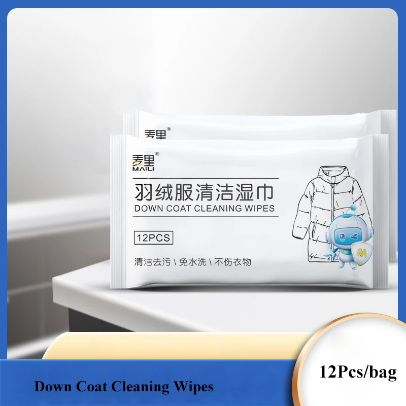 10Bags 120Pcs Down Jacket Cleaning Wipes Portable Non-woven Down Coat Cleaning Wet Wipes Sauce Coffee Oil Juice Stain Remove
10Bags 120Pcs Down Jacket Cleaning Wipes Portable Non-woven Down Coat Cleaning Wet Wipes Sauce Coffee Oil Juice Stain Remove