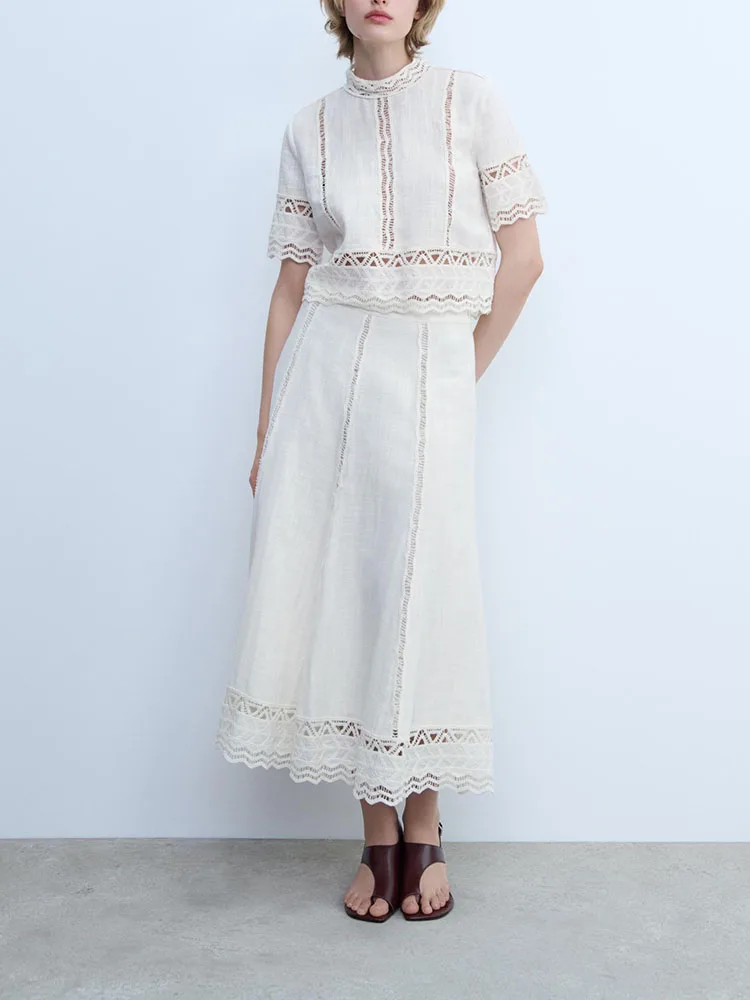 Comfortable ort Sve irt And Skirt Set for Women Spring 2025 Faionable Casual Outfit Long Pants Stand Collar Overhead
Comfortable ort Sve irt And Skirt Set for Women Spring 2025 Faionable Casual Outfit Long Pants Stand Collar Overhead