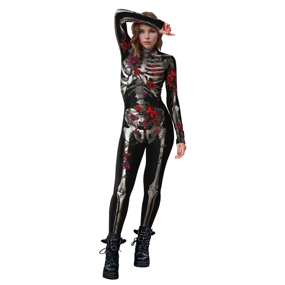 Halloween Devil Ghost Women Cosplay Rose Sexy Bodysuit Long Sleeve 3D Printed Party Performance Suit
Halloween Devil Ghost Women Cosplay Rose Sexy Bodysuit Long Sleeve 3D Printed Party Performance Suit