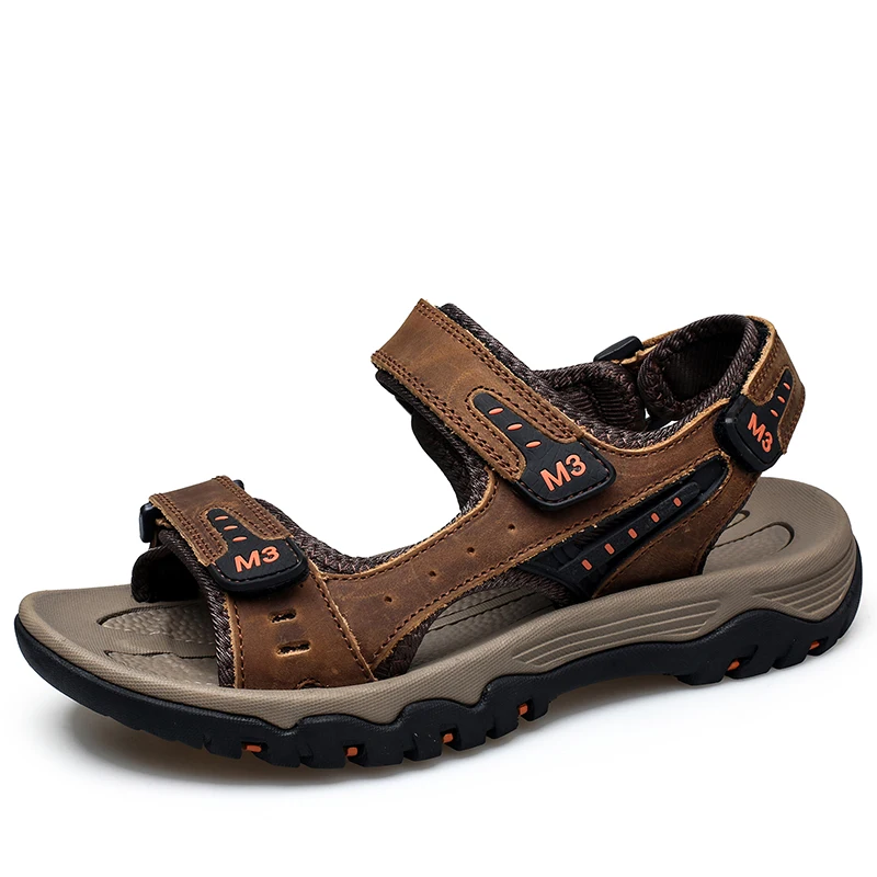 New Fashion Summer Leisure Men Shoes Beach Sandals High Quality Genuine Leather Sandals Soft Large Size Men's Sandals Size 38-47
New Fashion Summer Leisure Men Shoes Beach Sandals High Quality Genuine Leather Sandals Soft Large Size Men's Sandals Size 38-47