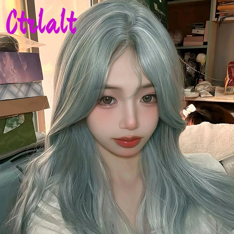 Long Wavy Light Blue Synthetic Wig For Women popular Sweet Girl Synthetic Wigs Heat Resistant Daily Cosplay Lolita Wig
Long Wavy Light Blue Synthetic Wig For Women popular Sweet Girl Synthetic Wigs Heat Resistant Daily Cosplay Lolita Wig