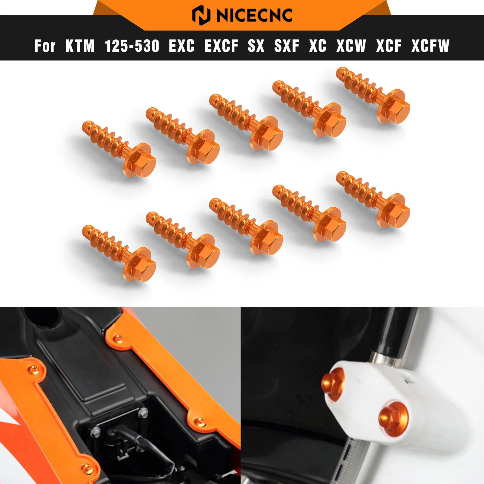 NICECNC For KTM EXC 300 2004-2022 10PCS Tapping Screw Bolt Set For KTM EXC-F 350 SXF 450 XCW TPi Husqvarna TE 300 GasGas EC 300
NICECNC For KTM EXC 300 2004-2022 10PCS Tapping Screw Bolt Set For KTM EXC-F 350 SXF 450 XCW TPi Husqvarna TE 300 GasGas EC 300