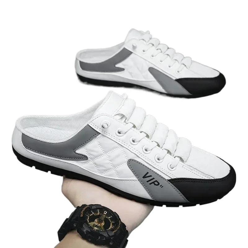 НОВЫЕ летние шлепанцы для мужчин, модные мужские повседневные туфли на плоской подошве, мягкие кроссовки с поддержкой стопы, мужские кеды.
НОВЫЕ летние шлепанцы для мужчин, модные мужские повседневные туфли на плоской подошве, мягкие кроссовки с поддержкой стопы, мужские кеды.