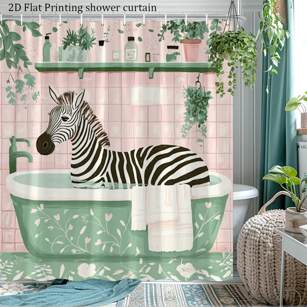 Watercolor Zebra Shower Curtain Kids Bathroom Decor Cute Animal Bath Liner Nursery Novelty Prints 180x200cm
Watercolor Zebra Shower Curtain Kids Bathroom Decor Cute Animal Bath Liner Nursery Novelty Prints 180x200cm