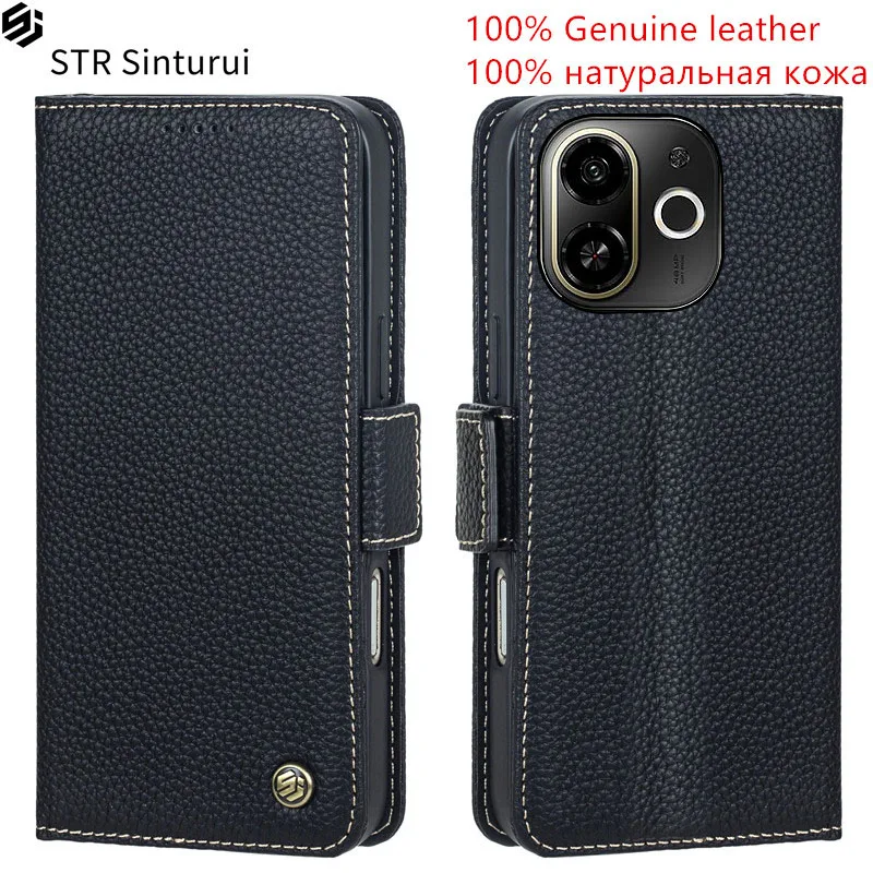 STR Genuine leather lychee grain Magnetic skin card Slot Wallet Cover For Tecno Pop 9 5G 6 Go 7 Pro 8 Flip shockproof phone Case
STR Genuine leather lychee grain Magnetic skin card Slot Wallet Cover For Tecno Pop 9 5G 6 Go 7 Pro 8 Flip shockproof phone Case