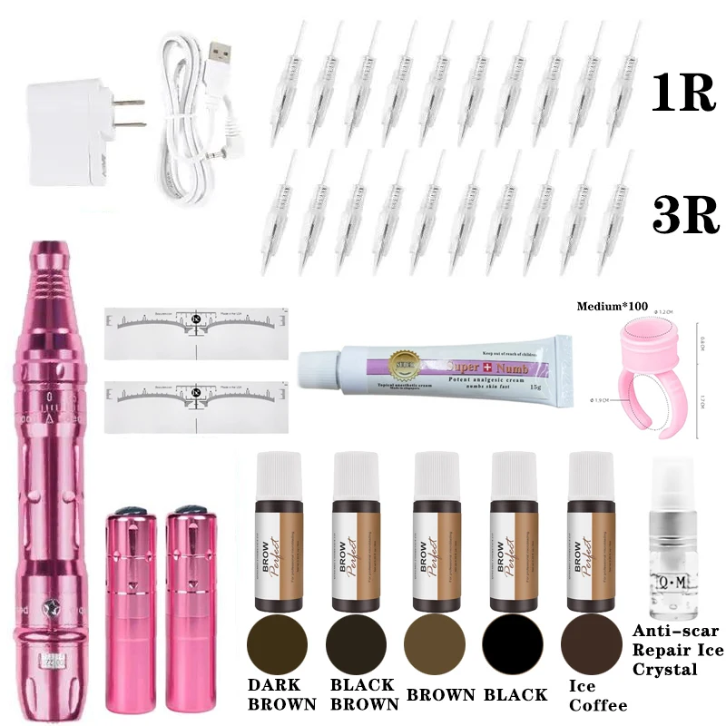 Wireless Tattoo Machine, 3.5mm Stroke, Permanent Makeup Kit, Microblading Pen, Portable Eyebrow Pigment Device, All-in-One Tool
Wireless Tattoo Machine, 3.5mm Stroke, Permanent Makeup Kit, Microblading Pen, Portable Eyebrow Pigment Device, All-in-One Tool
