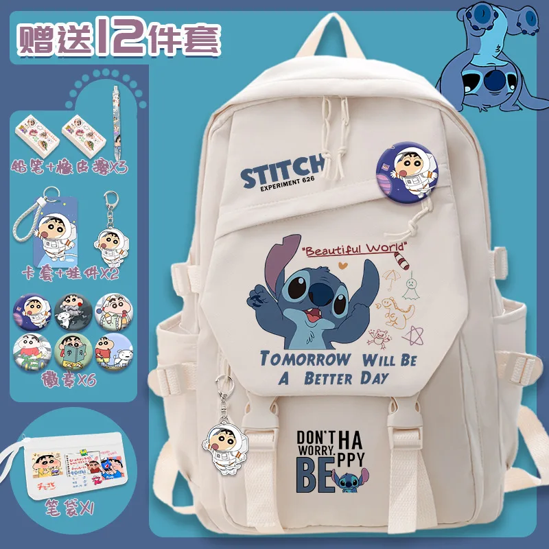 Школьный портфель Disney New Stitch, милый Повседневный и легкий ранец на плечо, вместительный мультяшный рюкзак
Школьный портфель Disney New Stitch, милый Повседневный и легкий ранец на плечо, вместительный мультяшный рюкзак